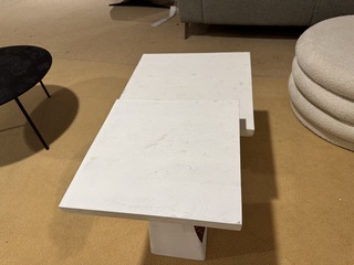 Set van 2 salontafels, wit